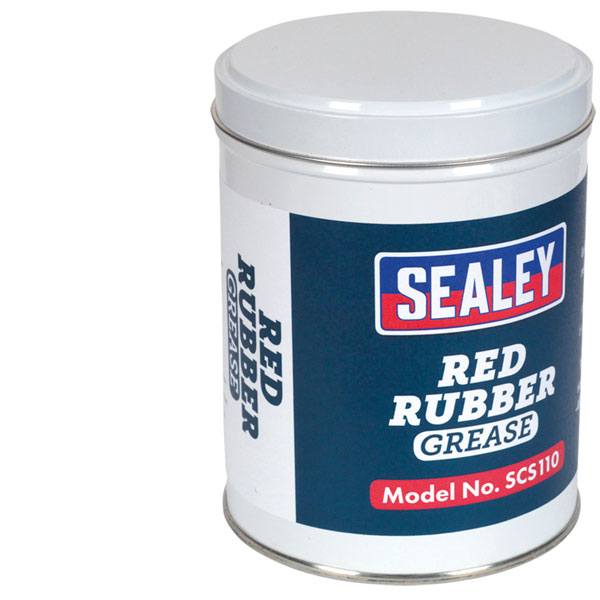  SCS110 Red Rubber Grease 500g Tin