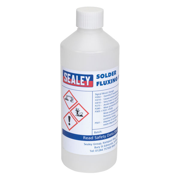 Sealey SOLFLUX Solder Fluxing Fluid 500ml Bottle