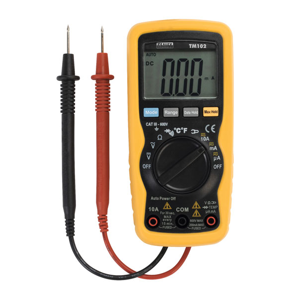 Sealey TM102 Professional Auto-Ranging Digital Multimeter - 8 Function