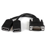 StarTech.com LFH 59 Male To Dual Display Adaptor Cable DMS 59