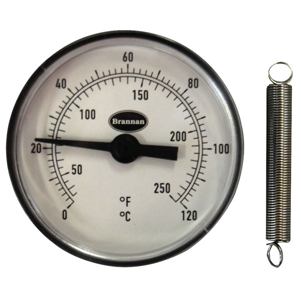 Image of Brannan 33/404/0 Clip-on Pipe Thermometer 0 to +120°C