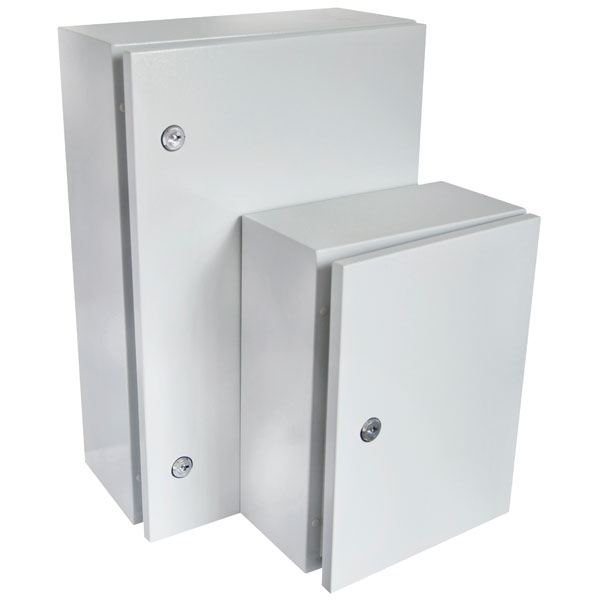  DEDS0100 Steel Door Enclosures IP66 IK10 130 x 200 x 300mm Grey RAL7035