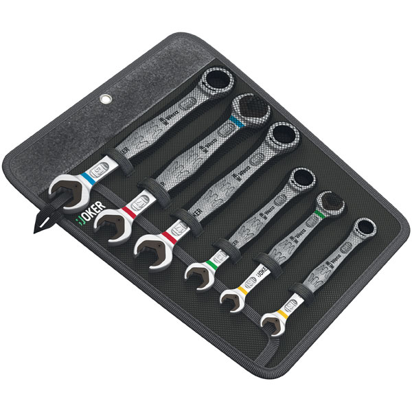 Wera 05020022001 Joker Combi Ratchet & Double Open-End Spanner Set...