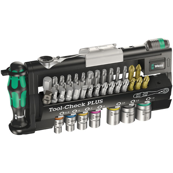 Wera 05056490001 Tool-Check Plus Mini Ratchet Socket and Bit Set -...