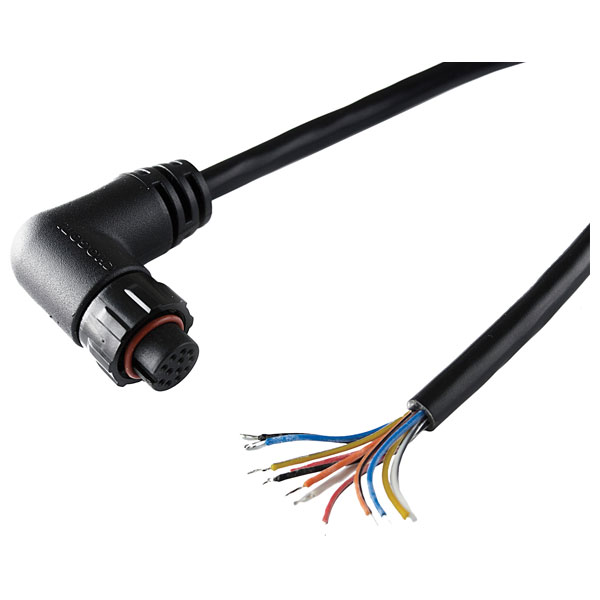 CABLE IP-12W-RA 2m Right Angle Cable with IP-67 Rated Connector