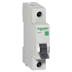 Schneider Electric EZ9F661 Easy9 1 Pole Type C Miniature Circuit Breakers