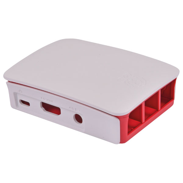 Image of Raspberry Pi Official Pi 3 A+ Case in Red &amp; White