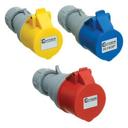 Europa Components IS Series IP44 Industrial Mains Line Sockets