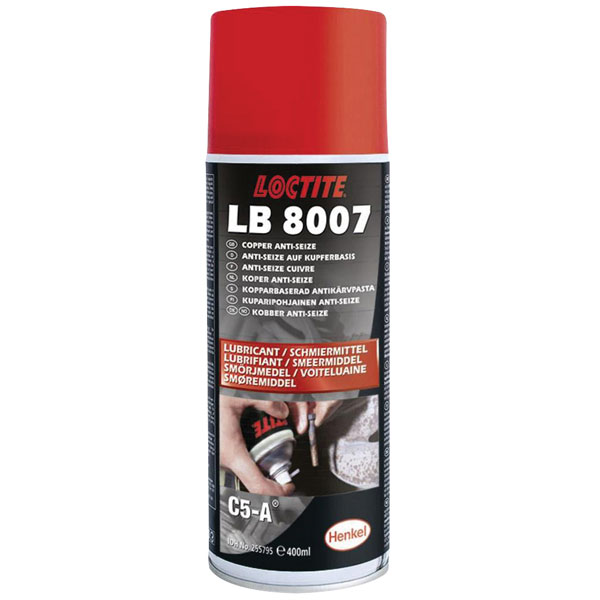 Loctite 255795 LB 8007 C5A Copper Anti-Seize Lubricant Aerosol 400ml