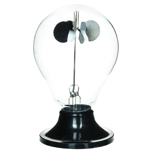 Image of Eisco Crookes Radiometer - Round Plastic Moulded Base - Glass Bulb...