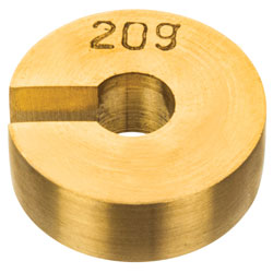 Eisco Brass Slotted Mass Weights