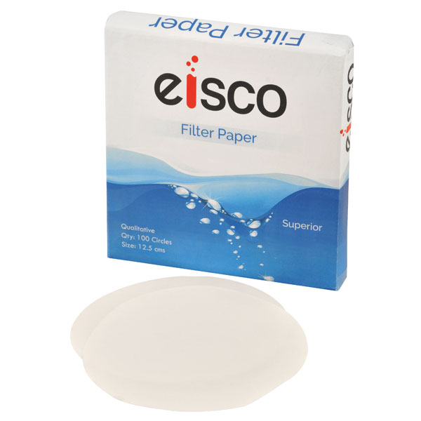 Image of Eisco Premium Filter Paper 12.5cm Pack of 100