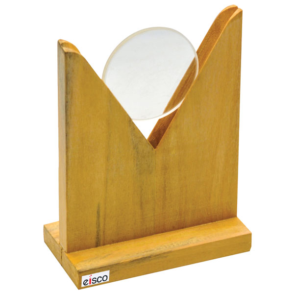 Image of Eisco PH0550A - Wooden Lens Holder - 100 x 100 x 50mm