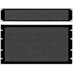 Hammond PPFS Series Steel Blank Panels - Black - Perforated