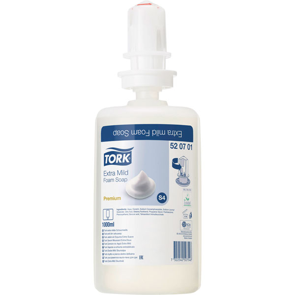  520701 Extra Mild Foam Soap S4 - 6 x 1 Ltr