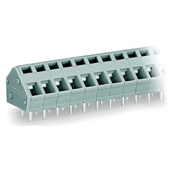 WAGO 236 Series 5/5.08mm 24A 45° Stackable PCB Terminal Blocks Grey