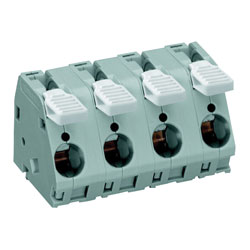 WAGO 2716 Series 15mm 76A 30° Lever PCB Terminal Blocks Grey