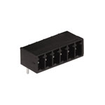 WAGO 714 Series 3.5mm 8A MCS Horizontal Male Headers Closed Black