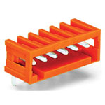 WAGO 734 Series 3.81mm 10A MCS Horizontal Male Headers Closed Orange