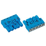 WAGO 770 Series 10mm Plugs without Strain Relief Blue