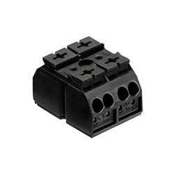 WAGO 862 Series 32A Chassis Mount Terminal Blocks Black