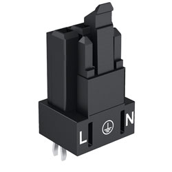 WAGO 890 Series PCB Mount Straight Sockets Black