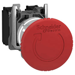 Schneider Electric XB4BS Series Latching Emergency Stop Switches