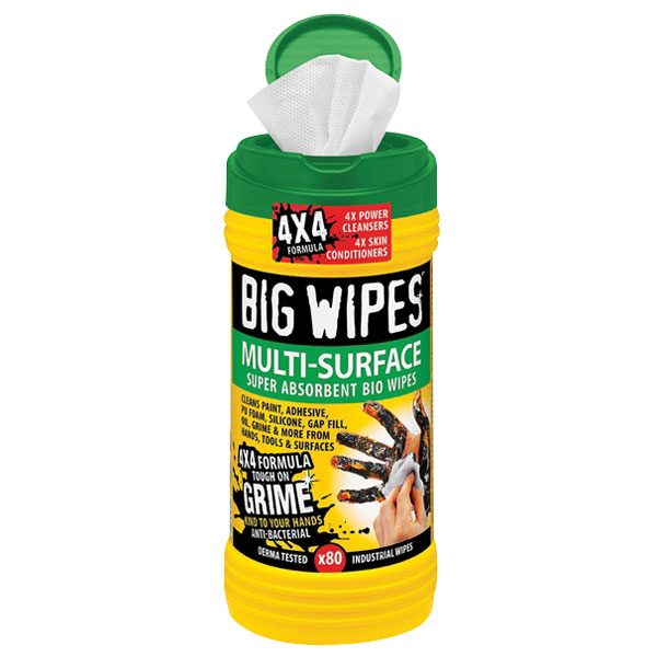  2440 4x4 Multi-Surface Cleaning Wipes Tub of 80