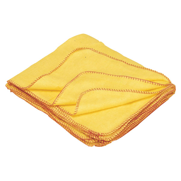  34-025 Standard Yellow Dusters 50 x 40.5cm - Pack Of 10