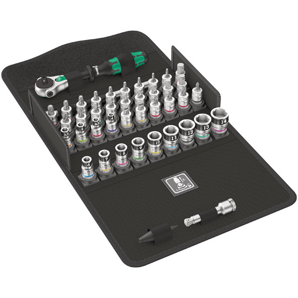 Wera 05003755001 Zyklop Speed 8100 SA All-In Ratchet Set 1/4" Driv...