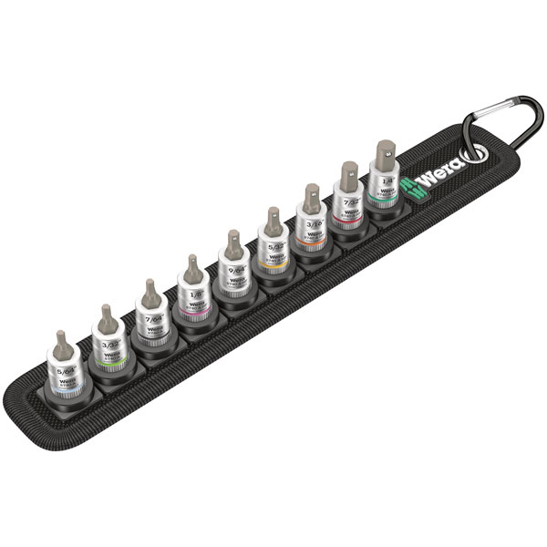 Wera 05003884001 Belt A Imperial 1 Zyklop In-Hex HF Bit-Socket Set...