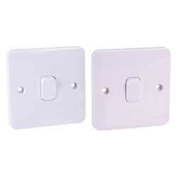 Schneider Electric Lisse Series 1 Gang 10AX Plate Switches