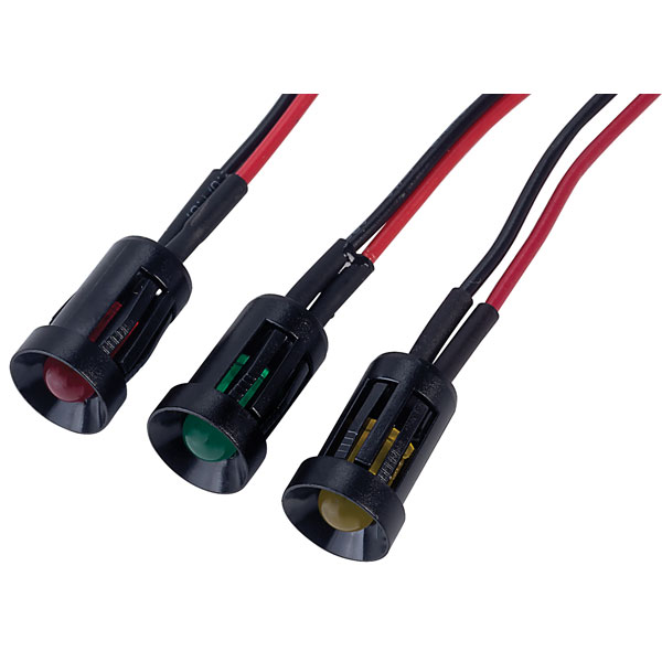 CML TA010215 M8 LED Indicator Green Recessed Push Fit Bezel 500mm ...