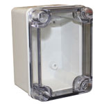 CamdenBoss CHDX6 X6 Series IP66/67 Polycarbonate Enclosures - Transparent Lids