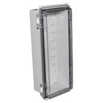 CamdenBoss CHDX8 Series IP66/67 Hinged Polycarbonate Enclosures Transparent Lids