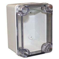 CamdenBoss CHDX6 X6 Series ABS Enclosures Transparent Lid IP66/67