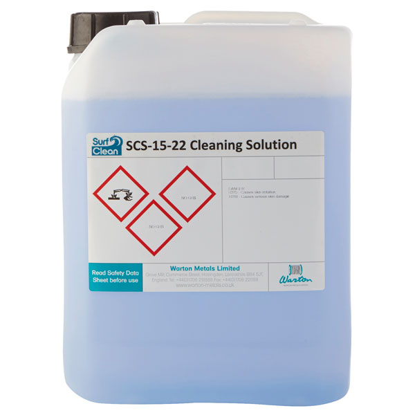 Warton SCS-15-22 10L Surf Clean SCS-15-22 Saponification Cleaning Solution 10L