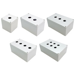 Hammond 1554 PB Series Grey Polycarbonate Pushbutton Enclosures