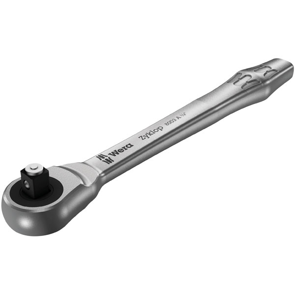  05004003001 8003 A Zyklop Metal Ratchet With Push-Through Square 1/4" Drive