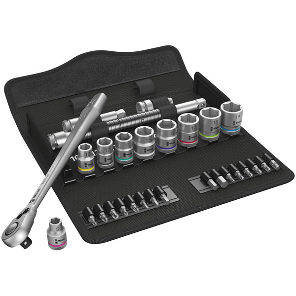Wera 05004048001 8100 SB 8 Zyklop Metal Ratchet Set With Switch Le...