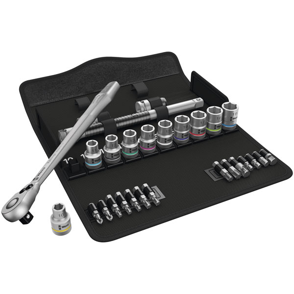 Wera 05004078001 8100 SC 8 Zyklop Metal Ratchet Set With Switch Le...