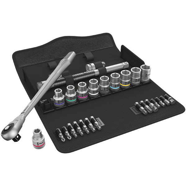 Wera 05004080001 8100 SC 10 Zyklop Metal Ratchet Set - 1/2" Drive ...