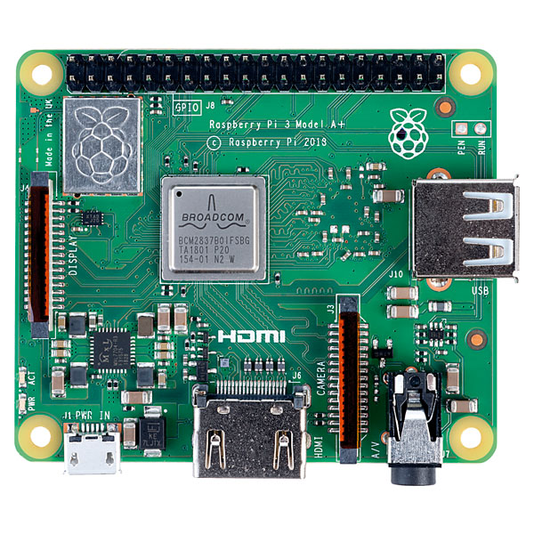 Raspberry Pi 3 Model A+ 512MB 64-bit Quad-Core Single Board Computer