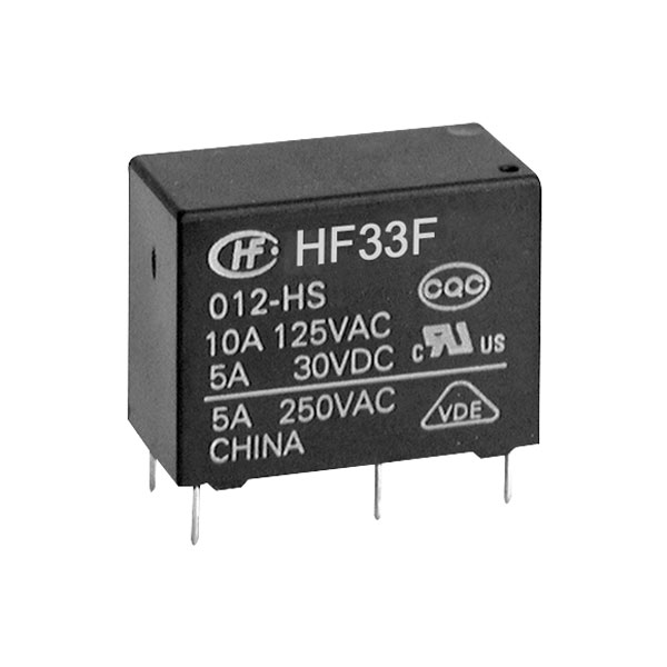  HF33F/005-HSL3F PCB Relay 5VDC SPST-NO 10A