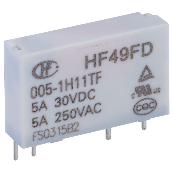  HF49FD/024-1H11TF PCB Relay 24VDC SPST-NO 5A