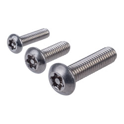 Affix Security Screws Button Head Pin Recess T Drive