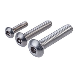 Affix Security Screws Button Head Pin Hexagon Drive