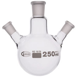 Glassco Round Bottom Flasks with Three Necks