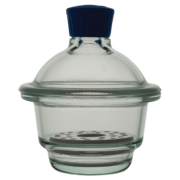 Simax Desiccator with Knob Type Lid and Perforated Ceramic Disc 200mm