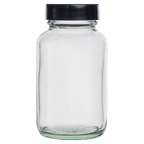 Image of Academy Powder Glass Bottle 30ml Complete With Black Cap Single